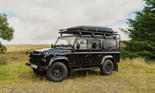 land rover defender camping